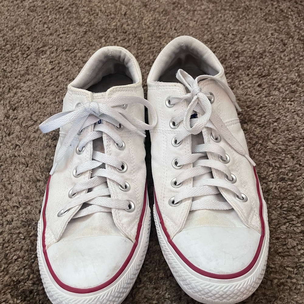 Converse Chuck Taylor All Star Madison Low Top White Canvas Sneakers Size 10